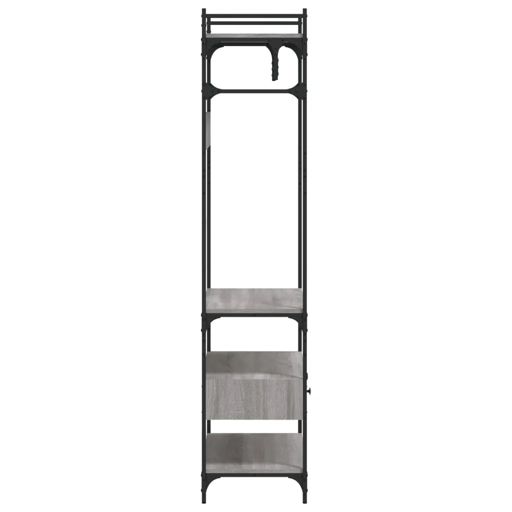 Armadio Cassetti Grigio Sonoma 89x39x184,5 cm Legno Multistrato 838956