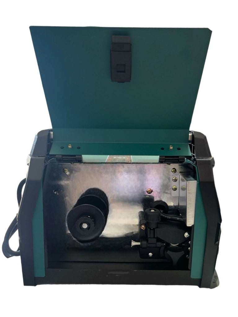 Saldatrice a filo continuo NO GAS 400A MIG-MMA elettrodo + bobina  MD-76005