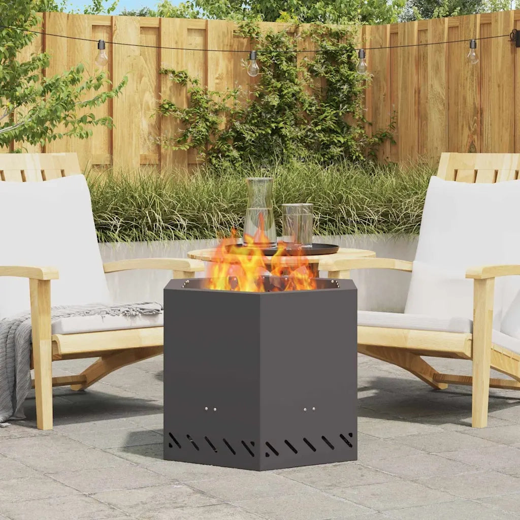 Ciotola per fuoco senza fumi Nero Acciaio Corten 858980