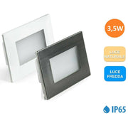 Trade Shop - Segnapasso Esterno A Led Faretto 3,5w Incasso Per Cassetta 503 Ip65 230v Luce - -bianco Naturale      -