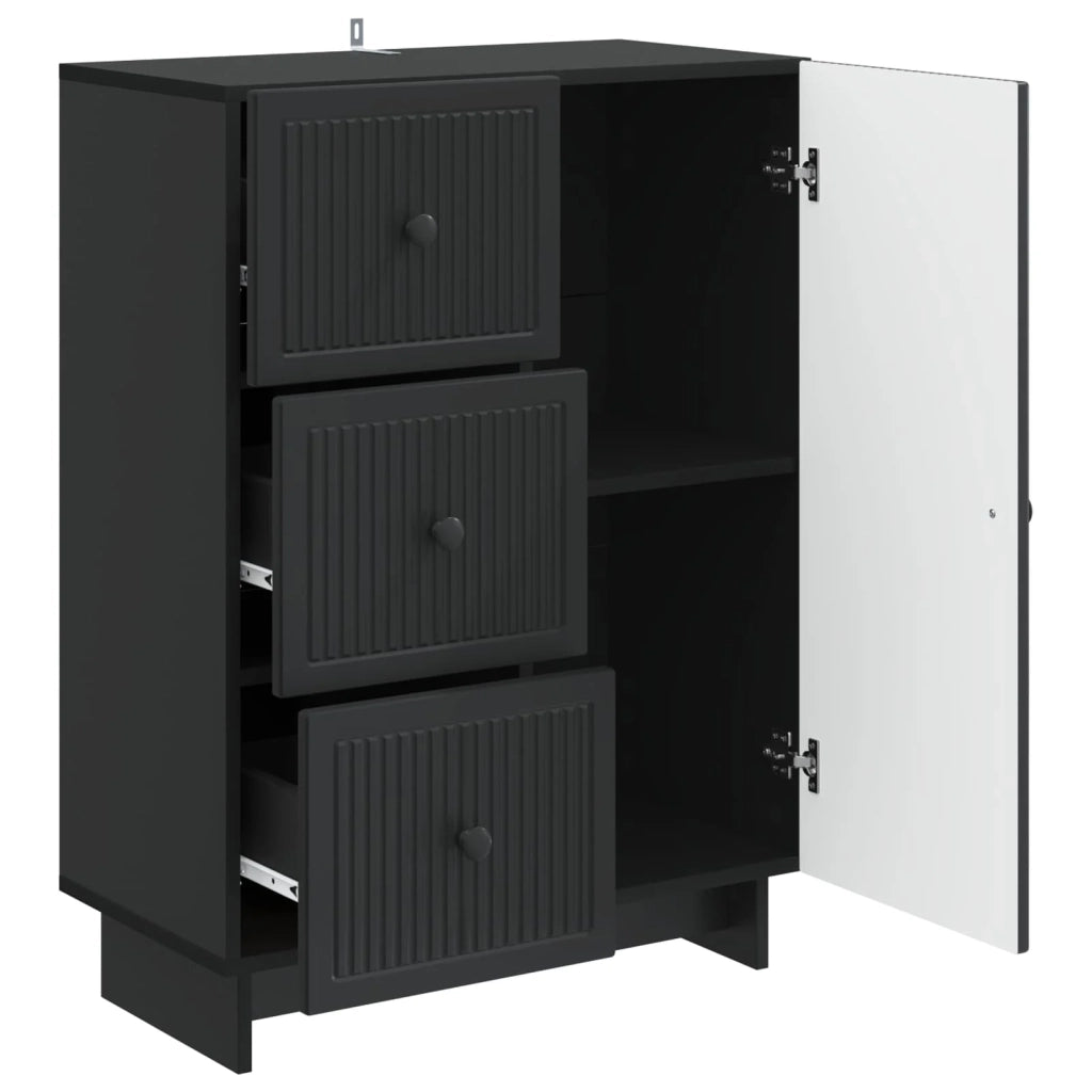 Credenza Nero 66 x 34,5 x 90 cm Legno ingegnerizzato 893936