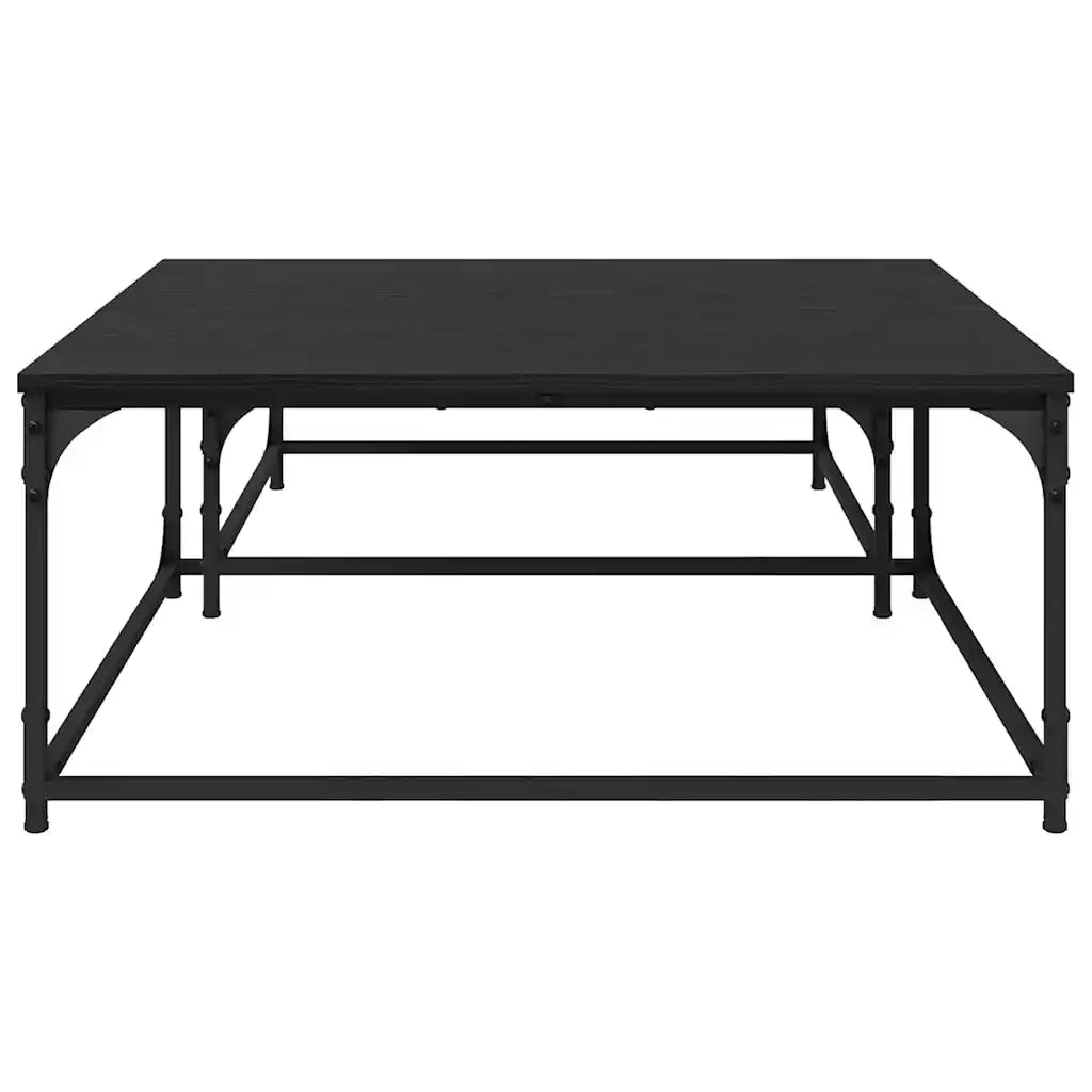 Tavolino da salotto 2 pcs Rovere Nero Legno multistrato