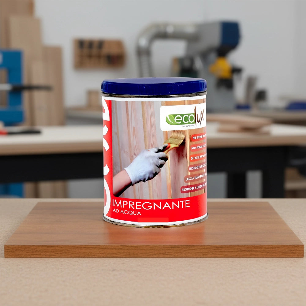 Ecolux impregnante fondo protettivo acrilico pigmentato teak per legno *** formato 0,750 lt, confezione 1