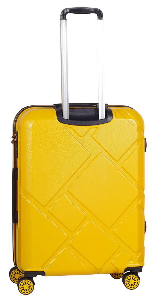 Trolley Valigia Media Rigida in ABS 4 Ruote TSA Ravizzoni Mango Giallo
