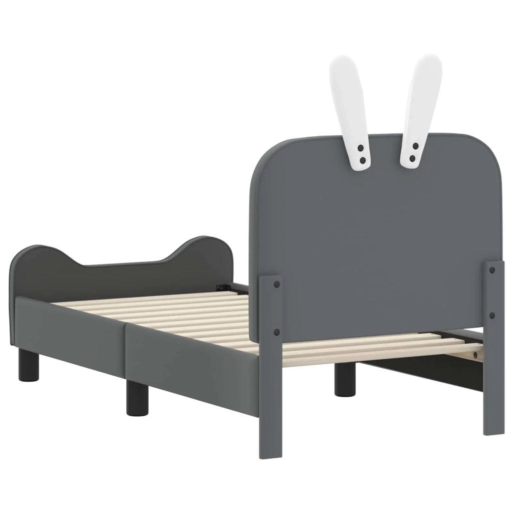 Struttura letto per bambini con testata Grigio Chiaro PU