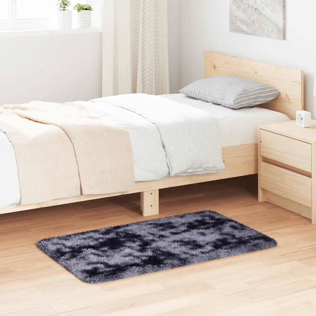Tappeto del soggiorno | Tappeto Shaggy a Pelo Lungo NAVARRA Grigio Scuro 60x100 cm