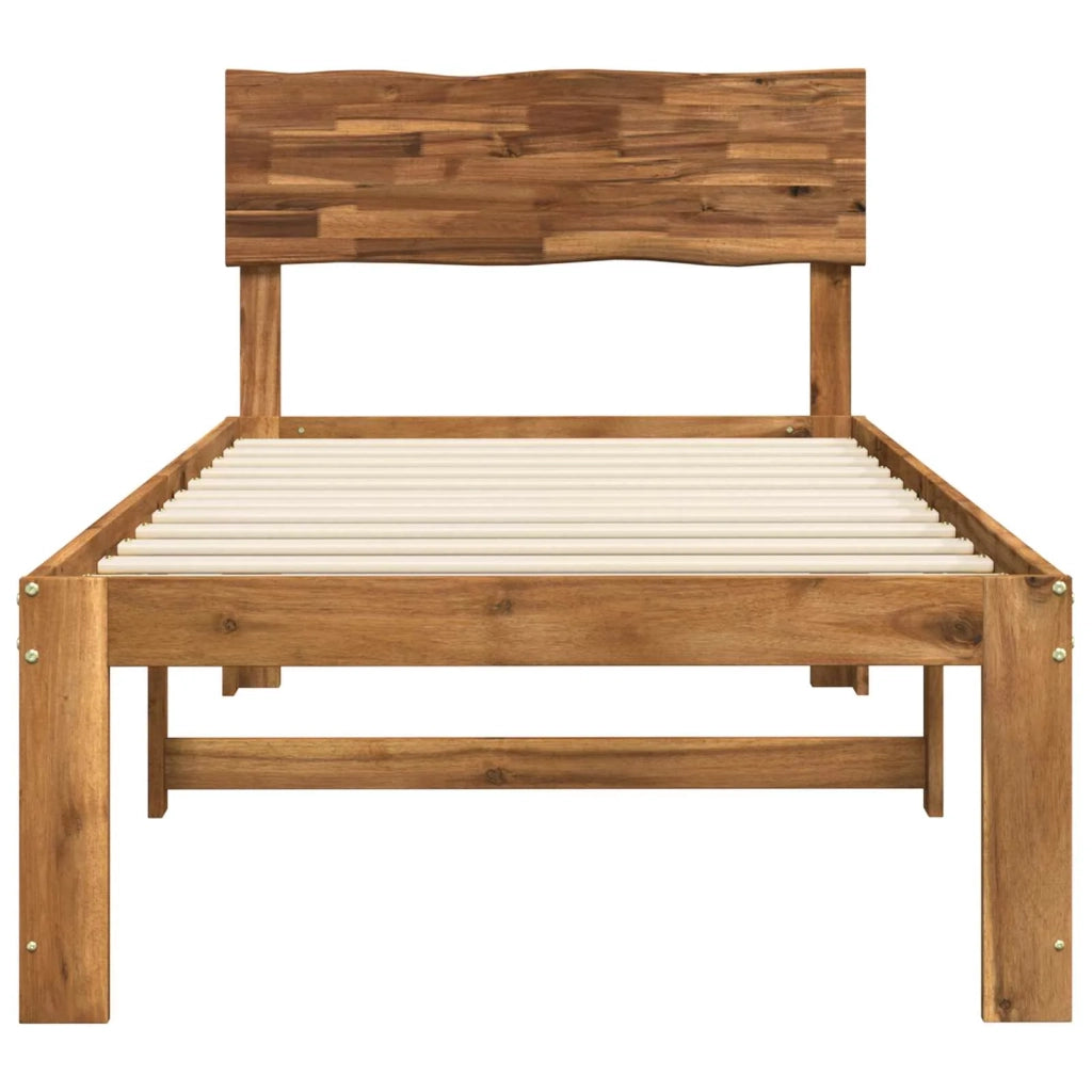 Letto Singolo con Testiera ROSTOCK Naturale 90 x 200 cm 903372