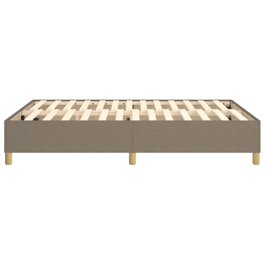 vidaXL Giroletto senza Materasso Tortora 140x200 cm in Tessuto