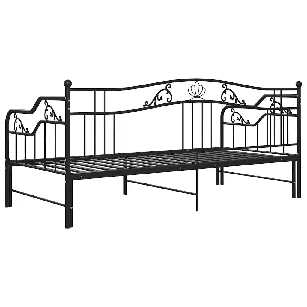 Telaio Divano letto | Sof¨¤ letto | Letto singolo Estraibile Nero in Metallo 90x200 cm