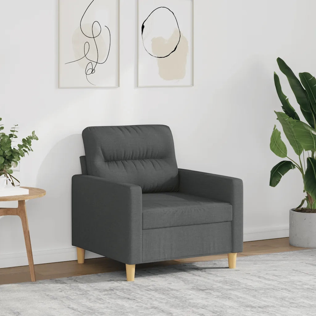 Poltrona Grigio Scuro 60 cm in Tessutocod mxl 104672