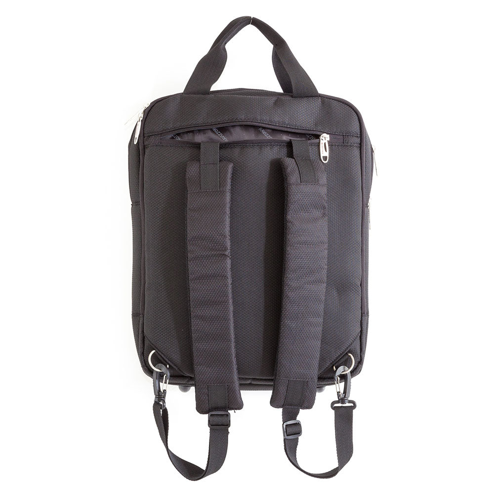 Zaino Porta Pc iPad Tablet in Poliestere Doppia Tasca Frontale Ravizzoni EGO Nero