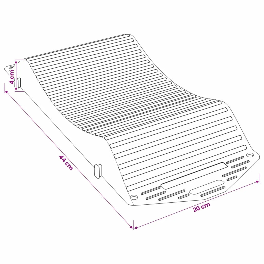 Saver pneumatici 2 pz Nero 44 x 20 x 4 cm PP 42047746