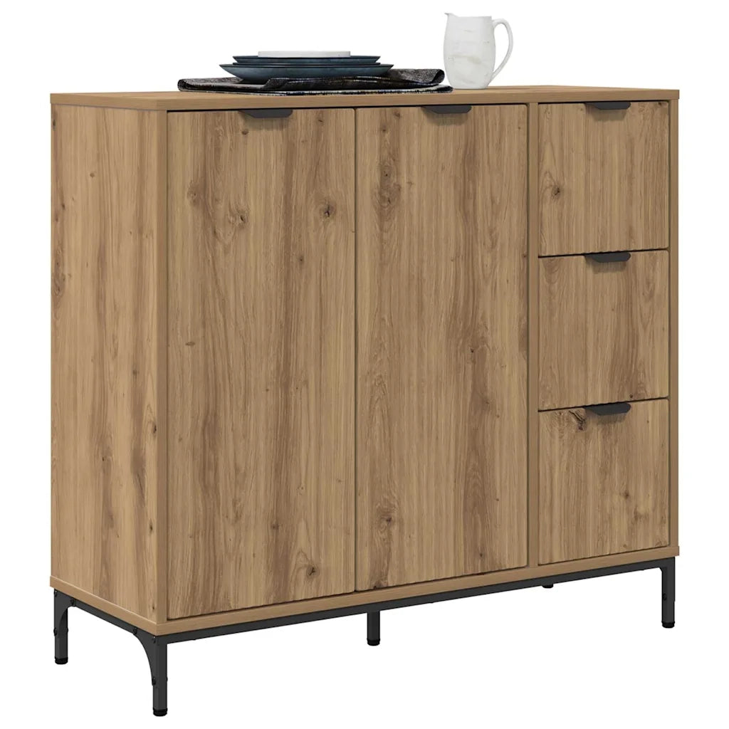 Credenza Rovere artigianale 89,5 x 33 x 82 cm Legno multistrato 883463