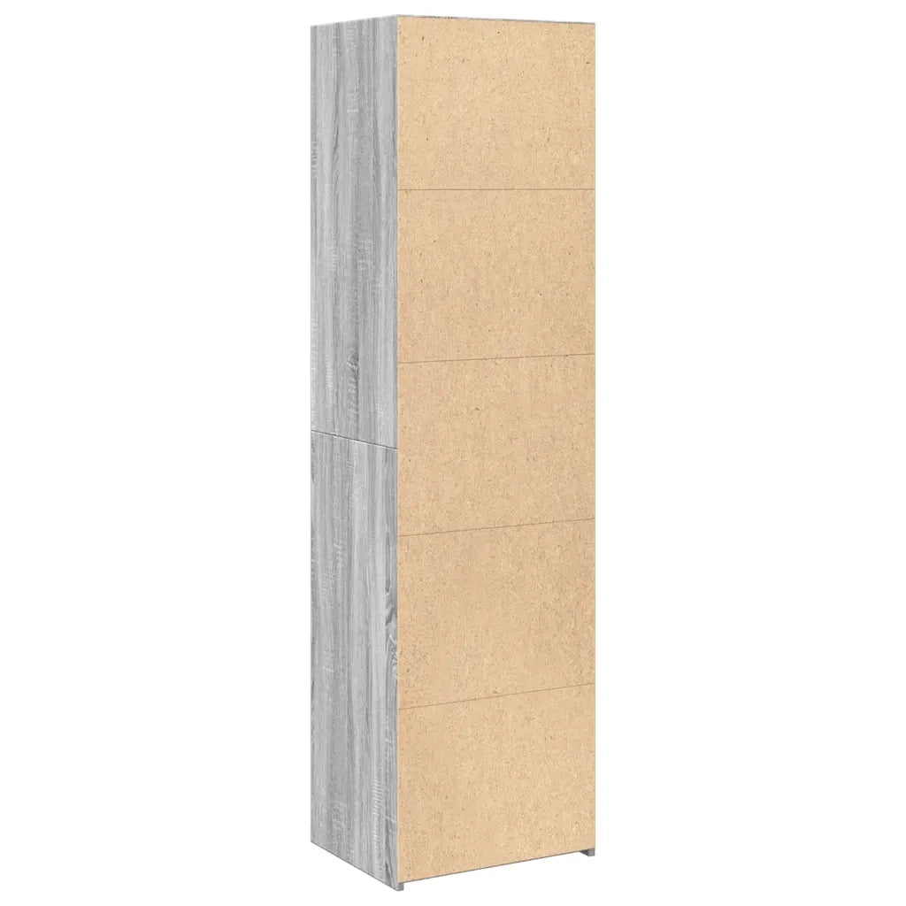 Credenza Grigio Sonoma 50x41x185 in Legno Multistrato 3281685