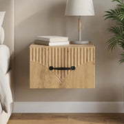 Mobiletto da notte a muro Rovere Artigianale 34,5 x 33 x 20 cm 898953