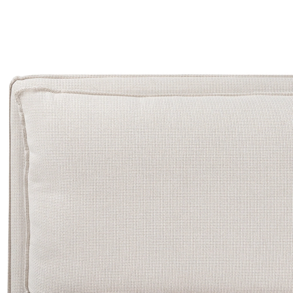 Letto matrimoniale in tessuto beige con contenitore 160 x 200 cm camera da letto moderna