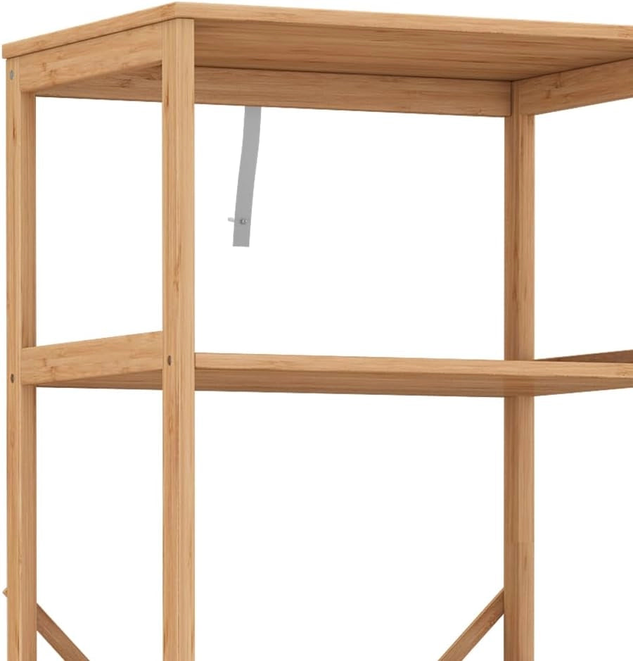 Scaffale Novaro, Bambù, 48.3 x 140.3 cm con 6 scomparti, adatto per riporre libri, documenti e oggetti decorativi