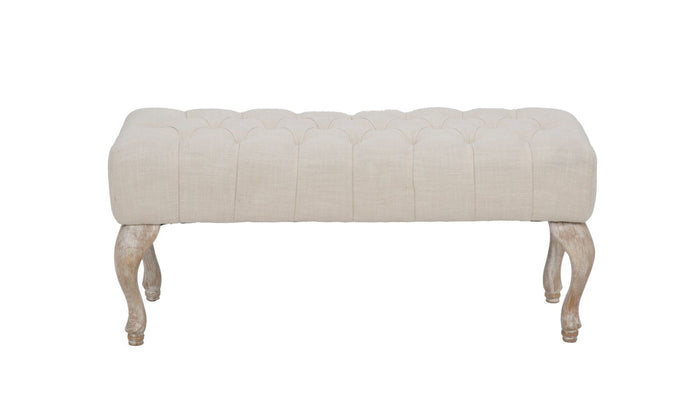 Panchetta Provenza 97x42x40 cm Legno e MDF e Spugna e Poliestere