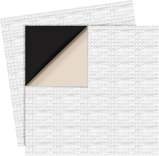Patch di riparazione 20x20cm - Butiril gomma/Aluminio - Autoadesivo - Foliatura per laghetto - Piscina per giardino - Spessore 1mm