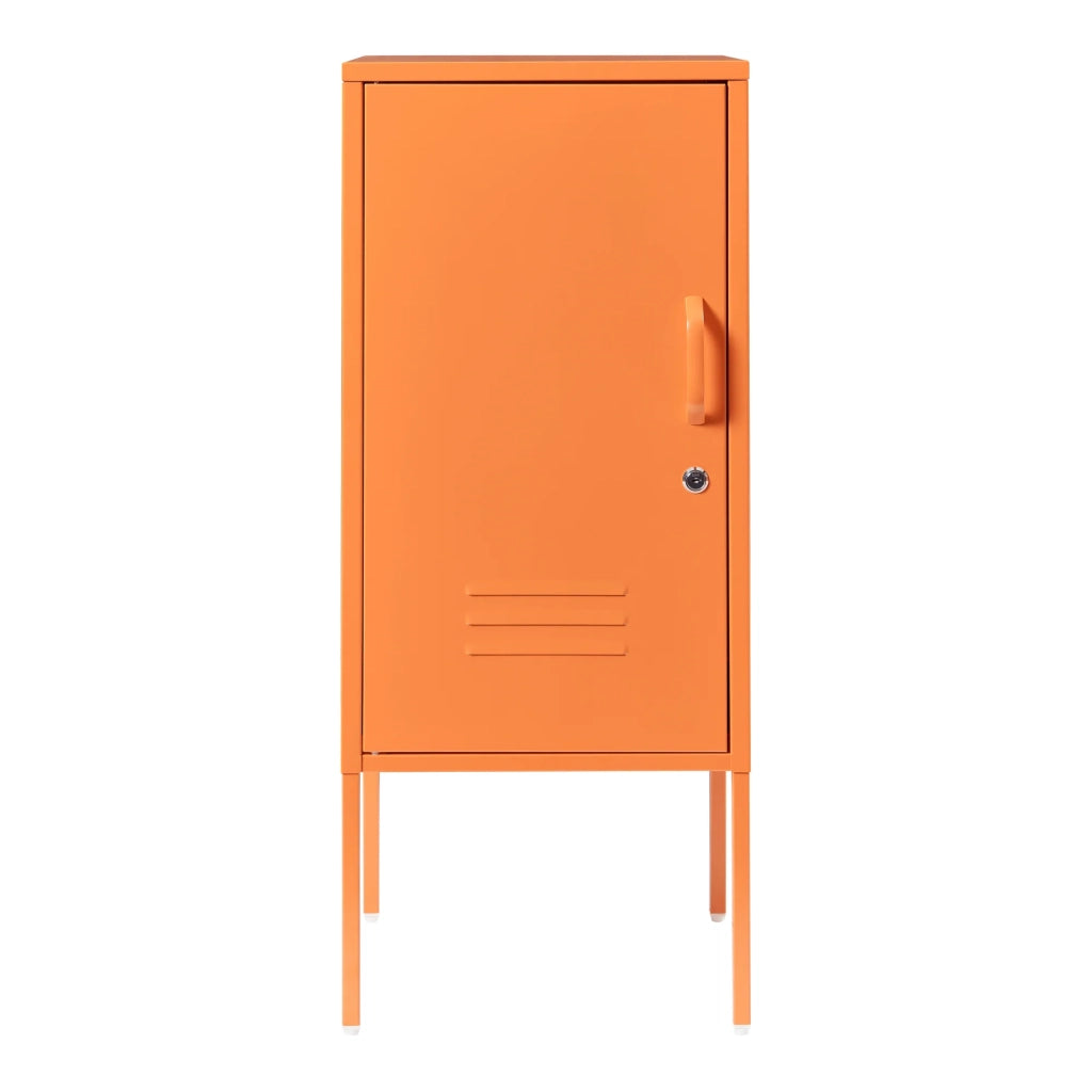 Comodino comodino cassettiera mobile contenitore acciaio 82 x 35 x 35 cm arancione 03_0011008