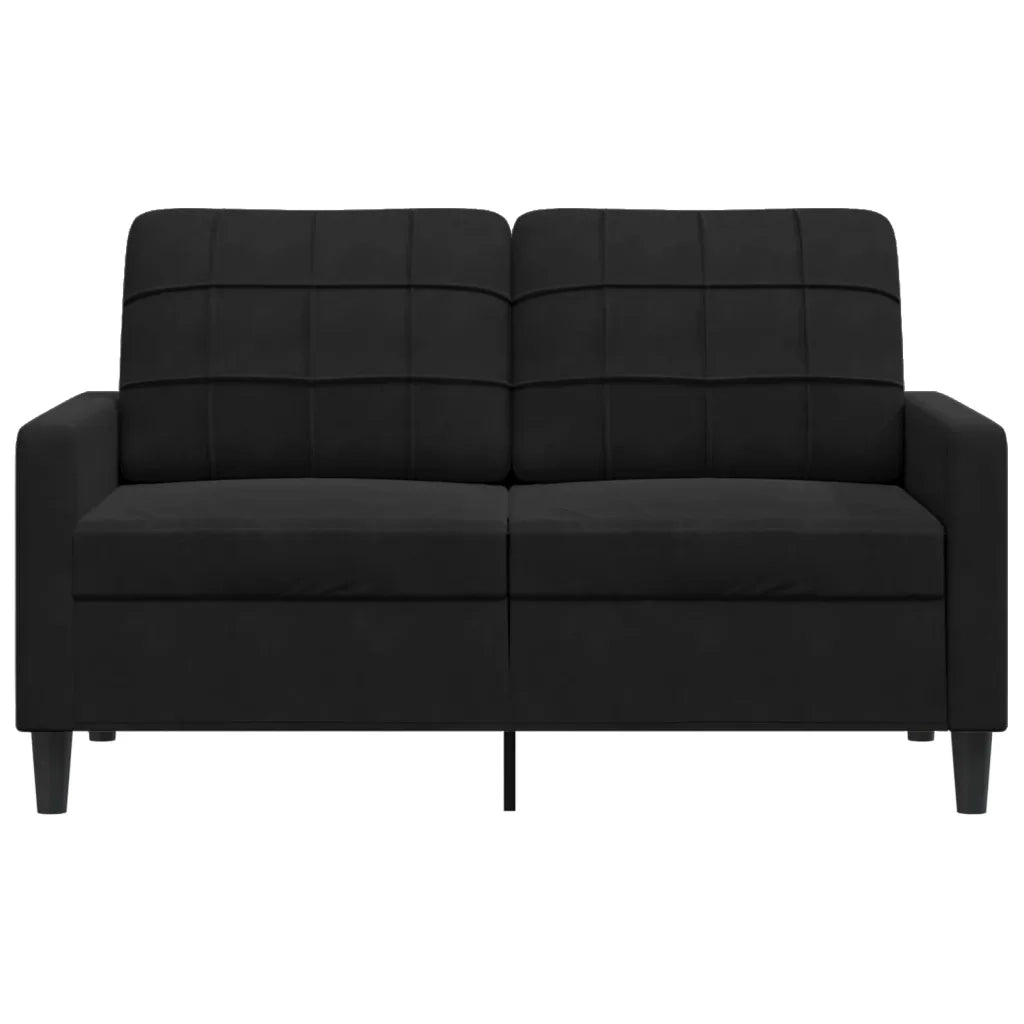 Divano a 2 Posti Nero 120 cm in Velluto 4007619
