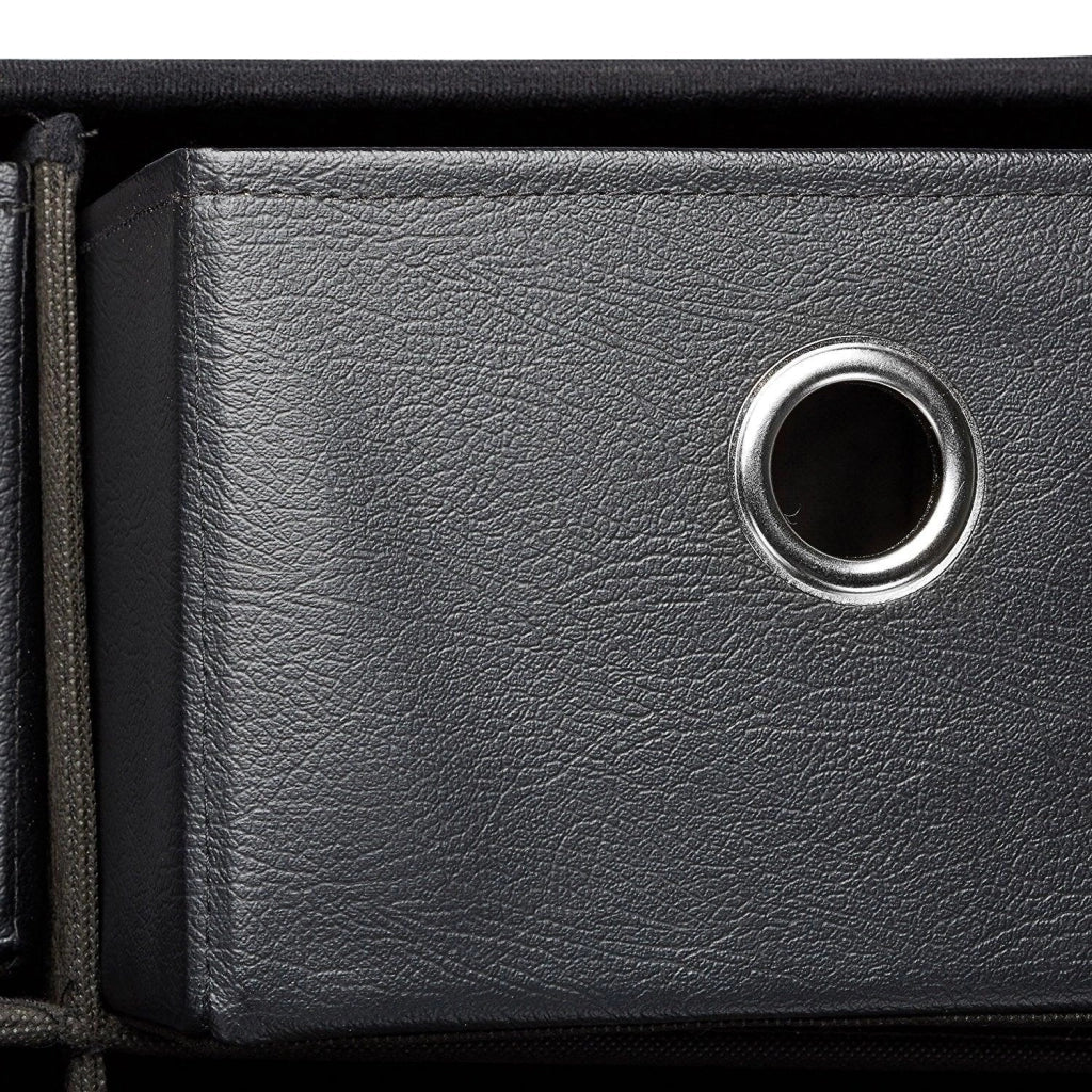 Panca contenitore con cassetti 76 cm nero 3013003