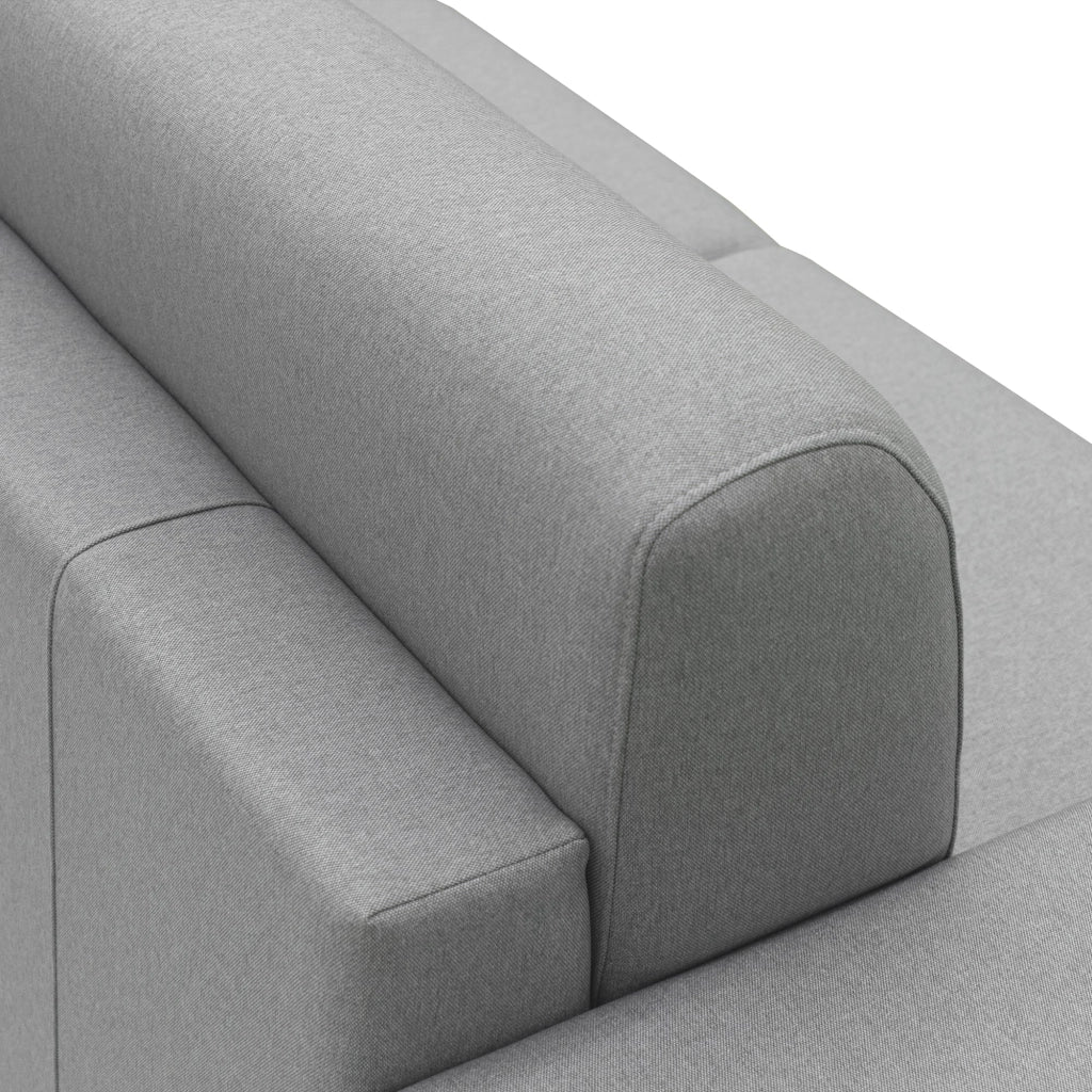 Chris Divano letto angolare 5 posti in tessuto impermeabile T13 268 cm Sinistro (mat. 140x197) grigio