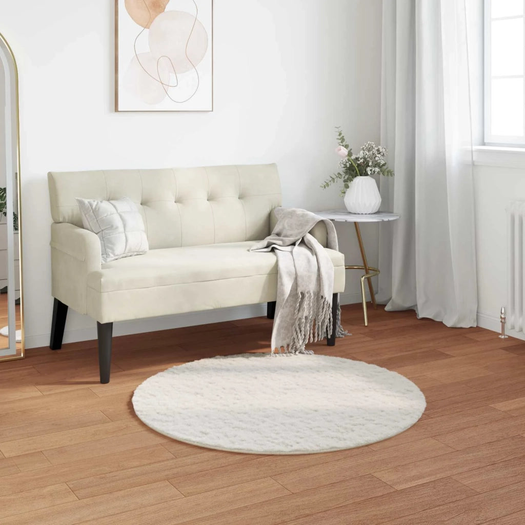 Tappeto antiscivolo in sintetica di coniglio OLITE Crema 42021667