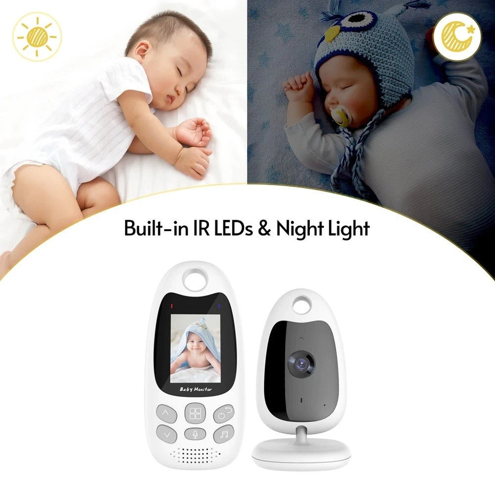 Trade Shop - Baby Monitor Wireless 2" Hd Monitoraggio Bambino A 2 Vie Bidirezionale Q-sx903 -