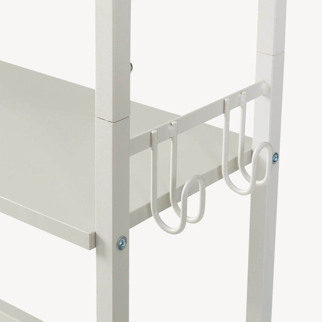 Scaffale Sopra WC Ljukhobro a 3 Ripiani Mensola da Bagno 164 x 64 x 20 cm - Grigio [en.casa]