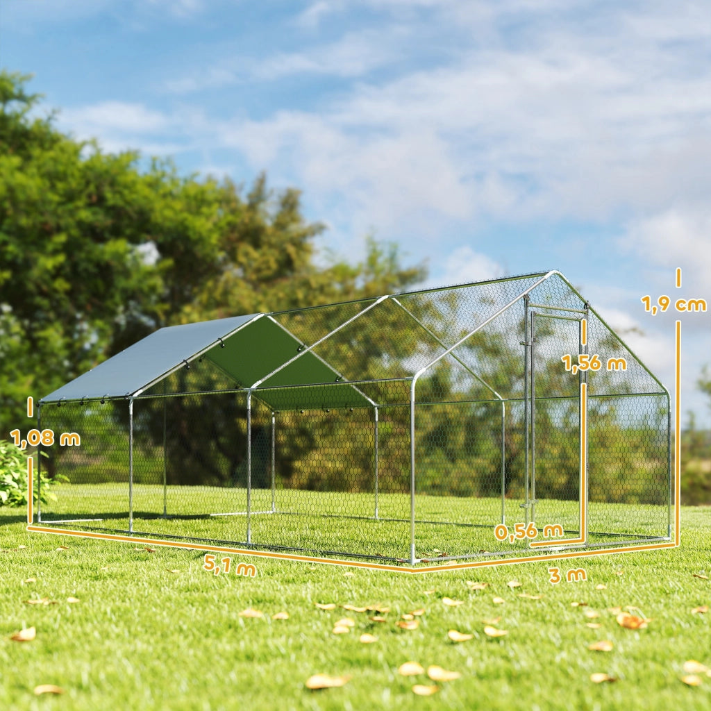 Pollaiolo Grande Esterno ¨C zephmum ¨C Acciaio Galvanizzato 5.1x3x1.9 m