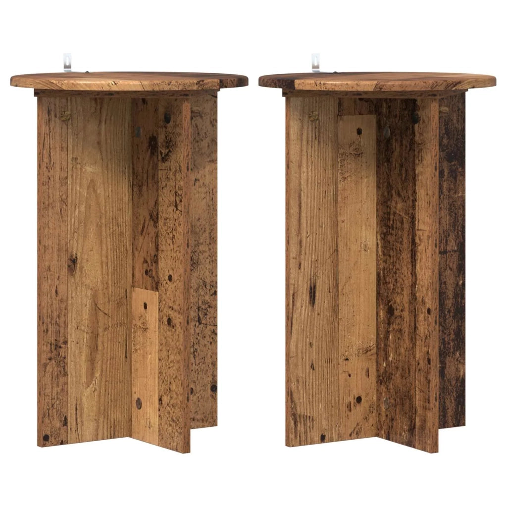 Supporto per piante 2 pcs Legno antico Ø40 x 60 cm 899715