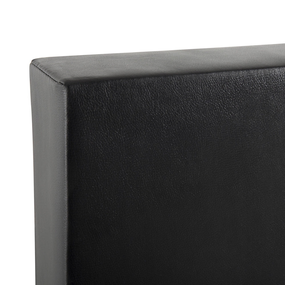 Letto continentale 160 x 200 cm Nero con materasso a molle insacchettate bianco moderno