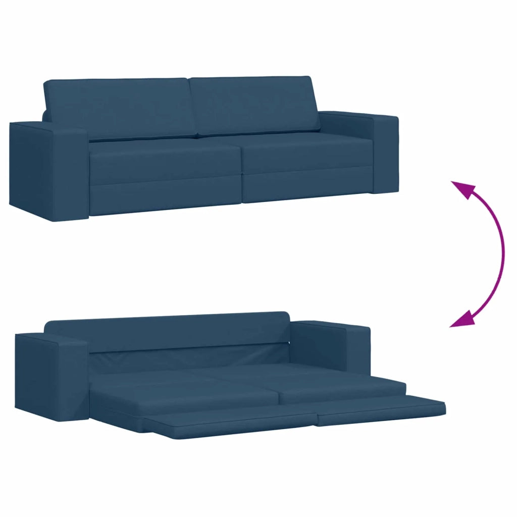 Divano letto Blu navy 245 x 78 x 77 cm Tessuto 4106722