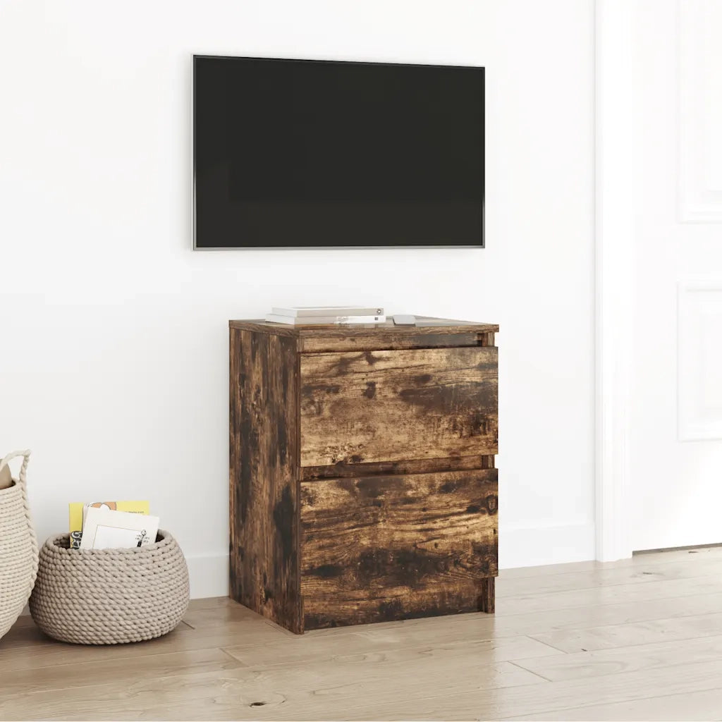 Mobile TV Rovere Fumo 40x35x54 cm in Legno Multistrato 861773