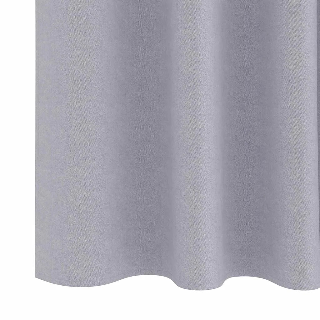 Tende Blackout con Anelli 2 pcs Grigio Metallico 245 x 140 cm 4107471