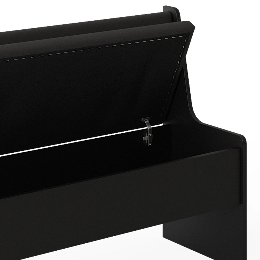 Vicco Panca ad angolo Nero 41.5 x 106.6 cm
