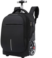 Zak da Trolley per Laptop con Porta USB e Ruote per Viaggi e Scuola per Uomo e Donna 19 Pollici