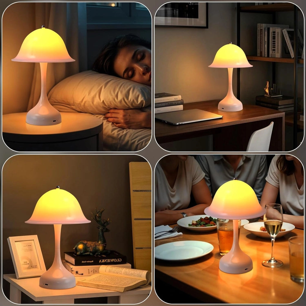 ZMH Lampada da tavolo LED USB ricaricabile dimmerabile per camera letto