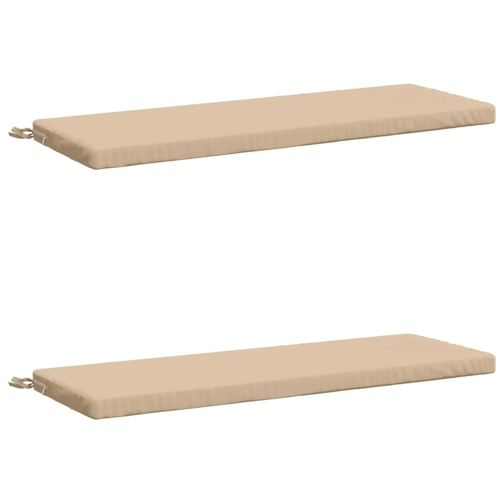 Cuscini per Panchina a 2 Pezzi SOEST 2 pz 100% Poliestere Crema 948813