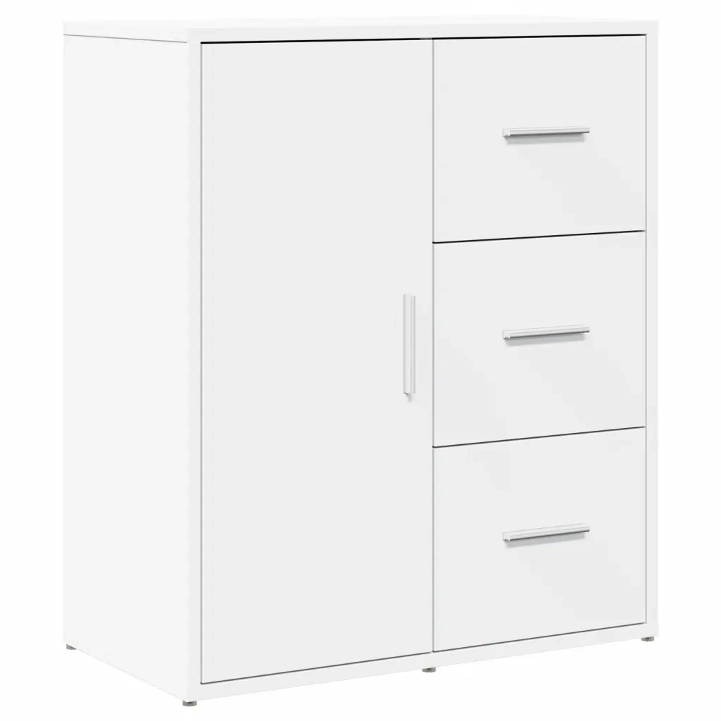 Credenza Bianco 60x31x70 cm in Legno Multistrato