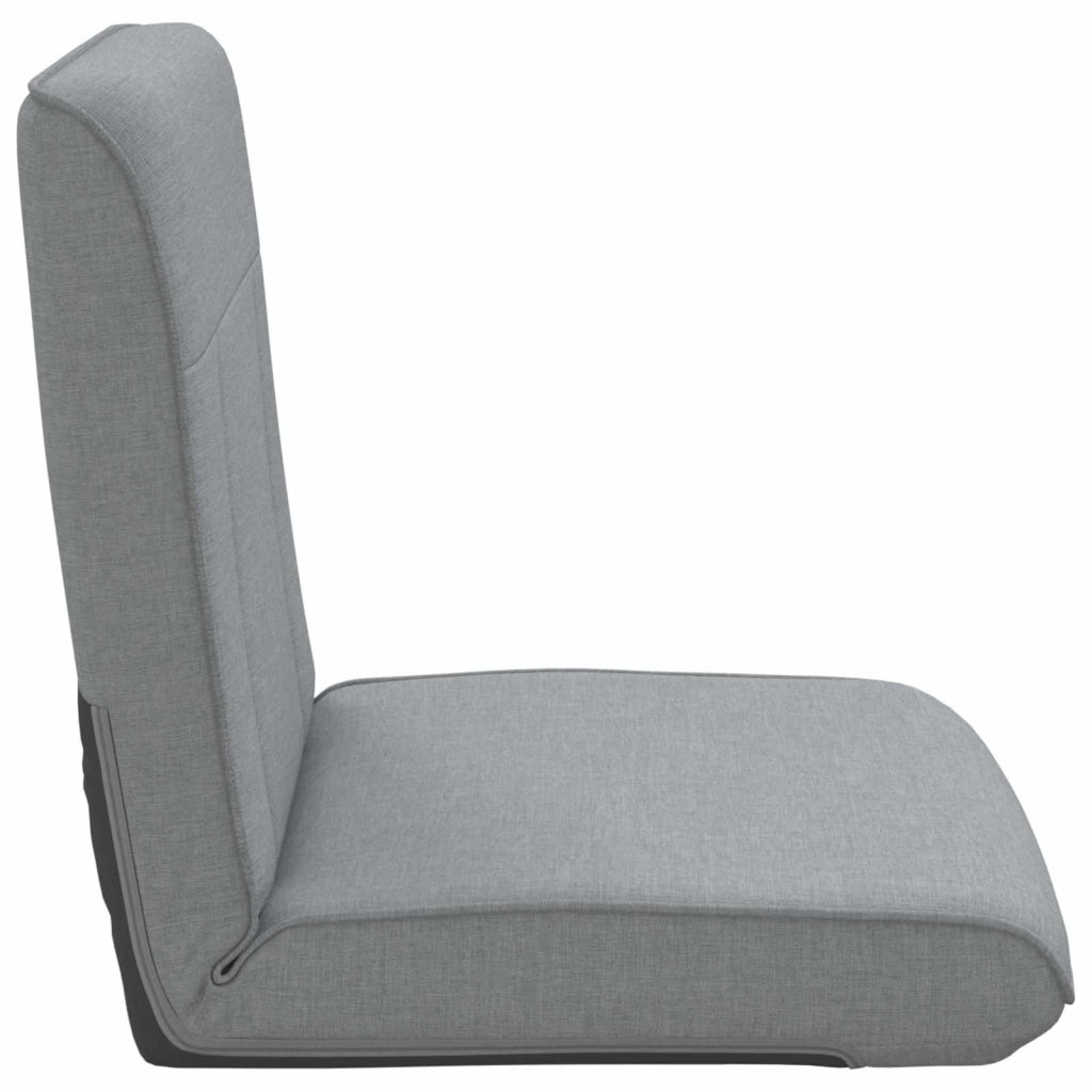 Sedia da Pavimento Grigio chiaro 50 x 73 x 60 cm Tessuto 42028166