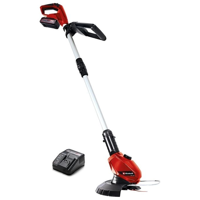 Einhell GE-CT 18 Li 1x 2.5Ah Akku-Rasentrimmer Akku Einstellbarer Holm 24 cm 0 W Batteria Nero, Rosso