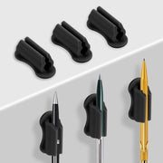 Penne adesivi, 6 pezzi di penne adesivi per parete, clip per penne in silicone, penne adesivi per balpen e marker per scrivania, frigorifero e lavagna.