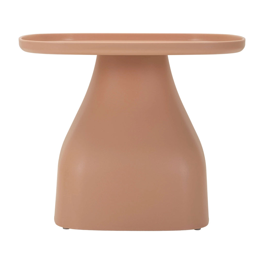 Inhamb, Tavolino da Salotto Adatto per Indoor/outdoor Angoli Arrotondati, 48x48x38h cm Rosa