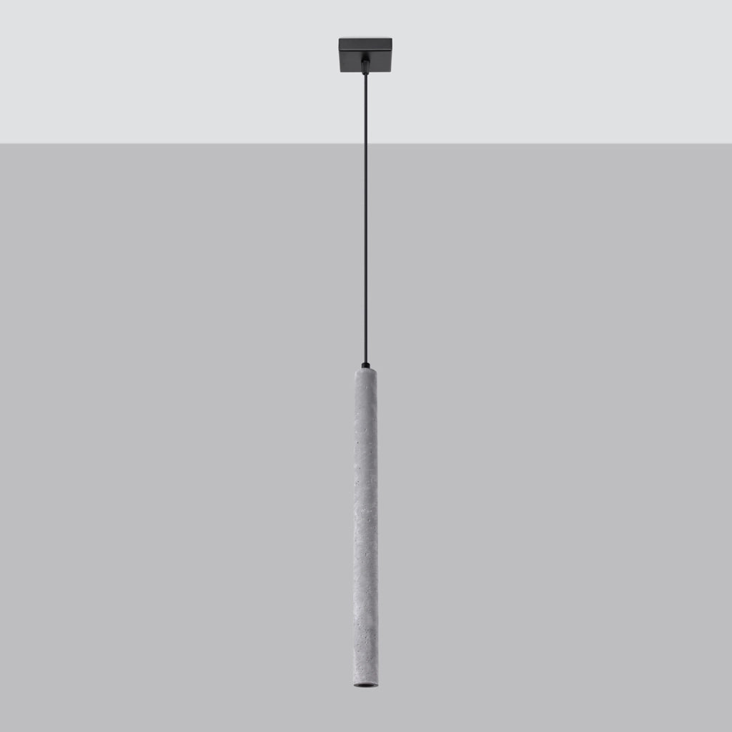 Lampada a sospensione cemento grigio Velino Pure Lume G9 8W