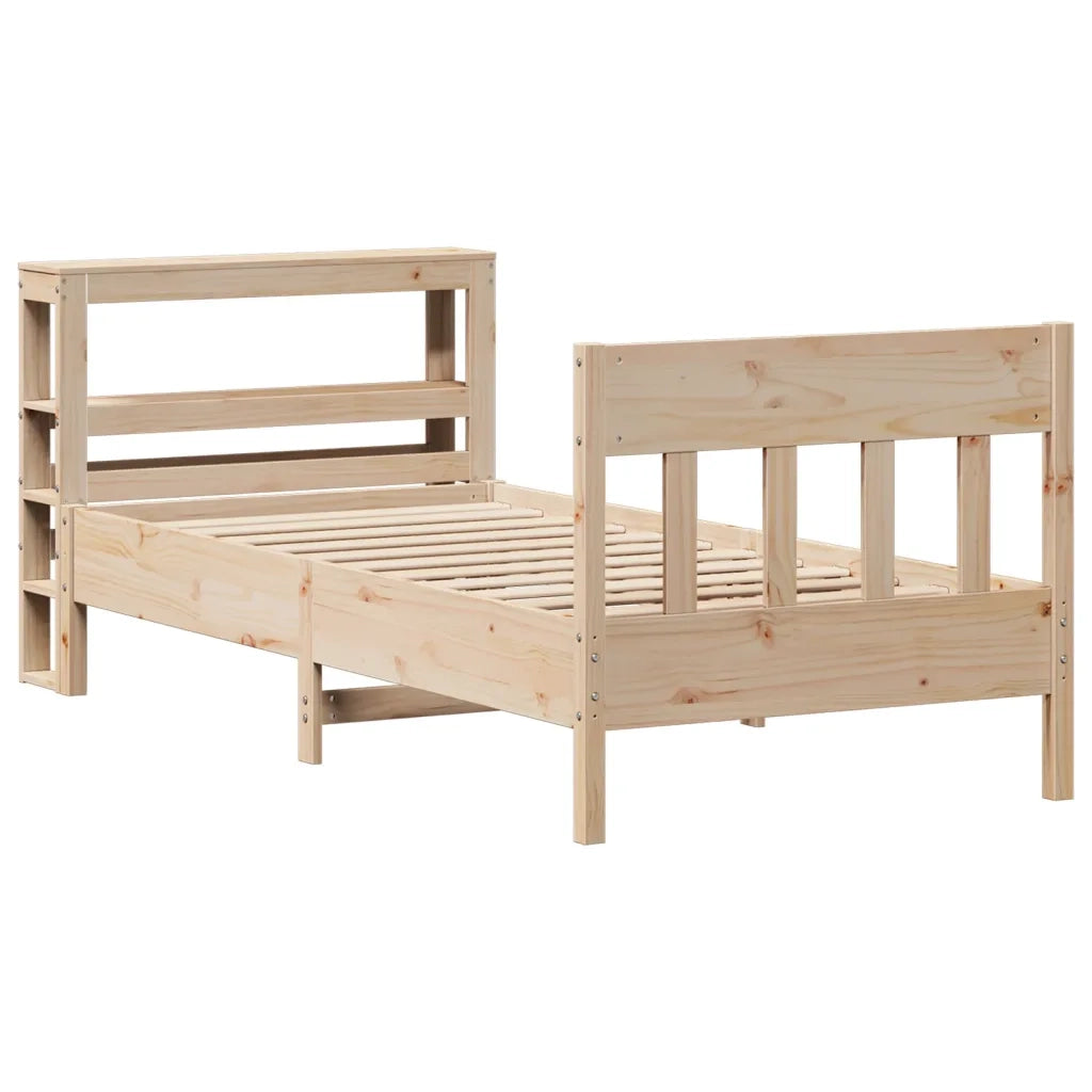 Letto senza Materasso 75x190 cm in Legno Massello Pino