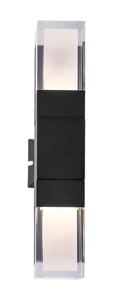 Applique esterno moderno nero su/giù LED CCT 12W IP54 Rabalux