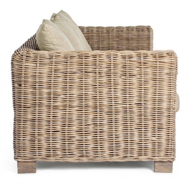 Divano 3 Posti 210x90x83h cm con Cuscini Fortaleza