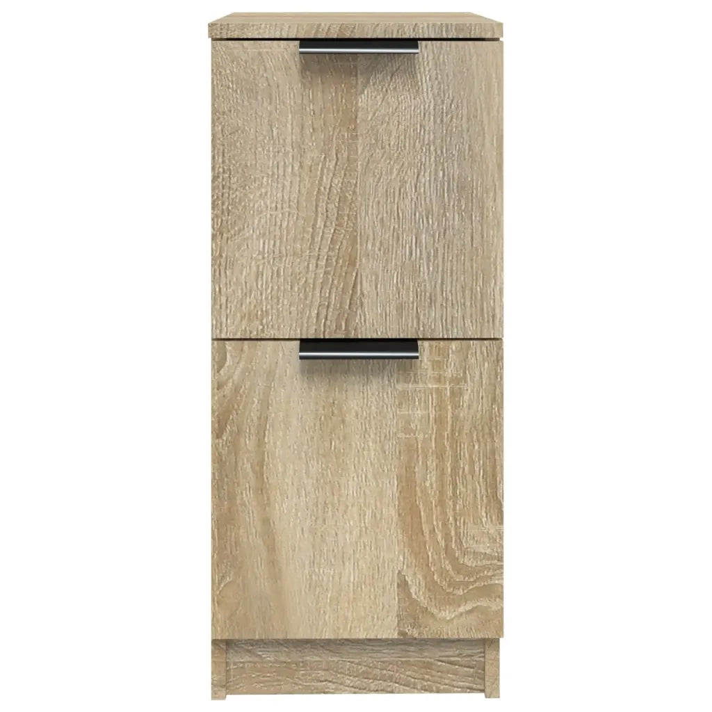 Credenze 2 pz Rovere Sonoma 30x30x70 cm in Legno Multistrato 811176